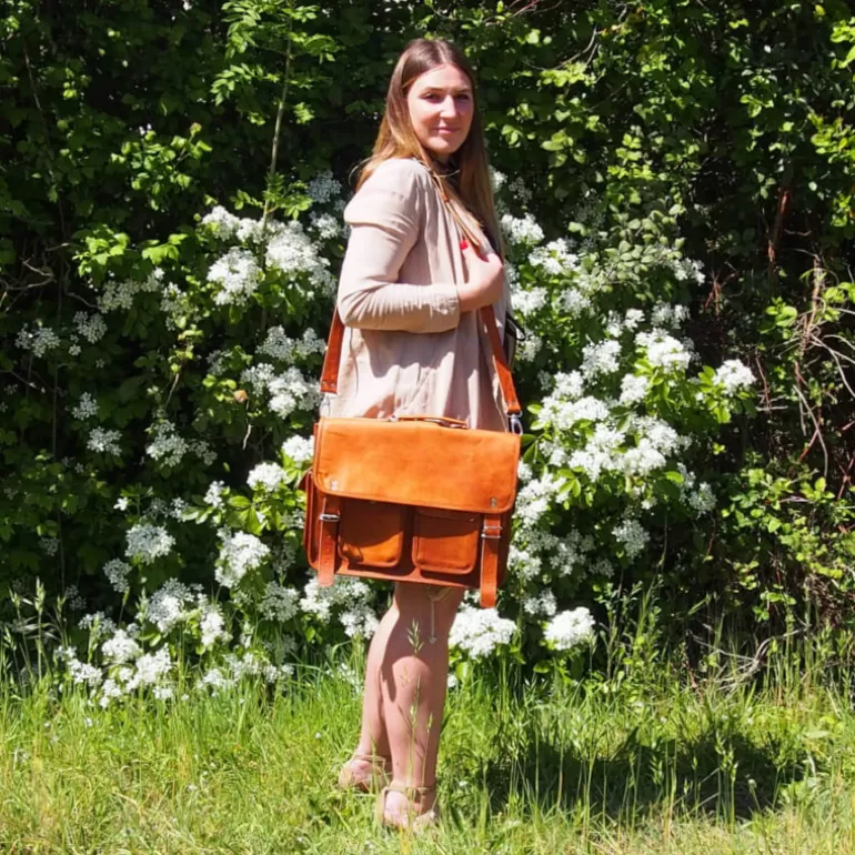 Sacs À Bandoulière En Cuir | Cartables En Cuir*Skin Project Cartable vintage en cuir - Ordinateur 15''