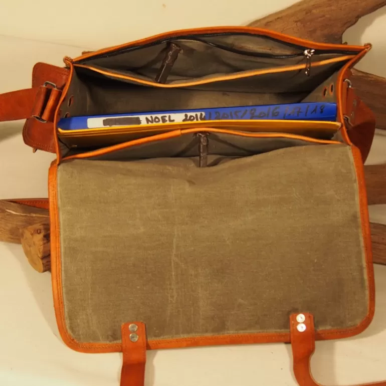 Sacs À Bandoulière En Cuir | Cartables En Cuir*Skin Project Cartable vintage en cuir - Ordinateur 13''