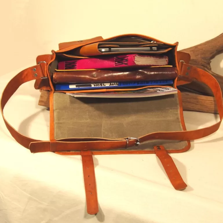 Sacs À Bandoulière En Cuir | Cartables En Cuir*Skin Project Cartable vintage en cuir - Ordinateur 13''