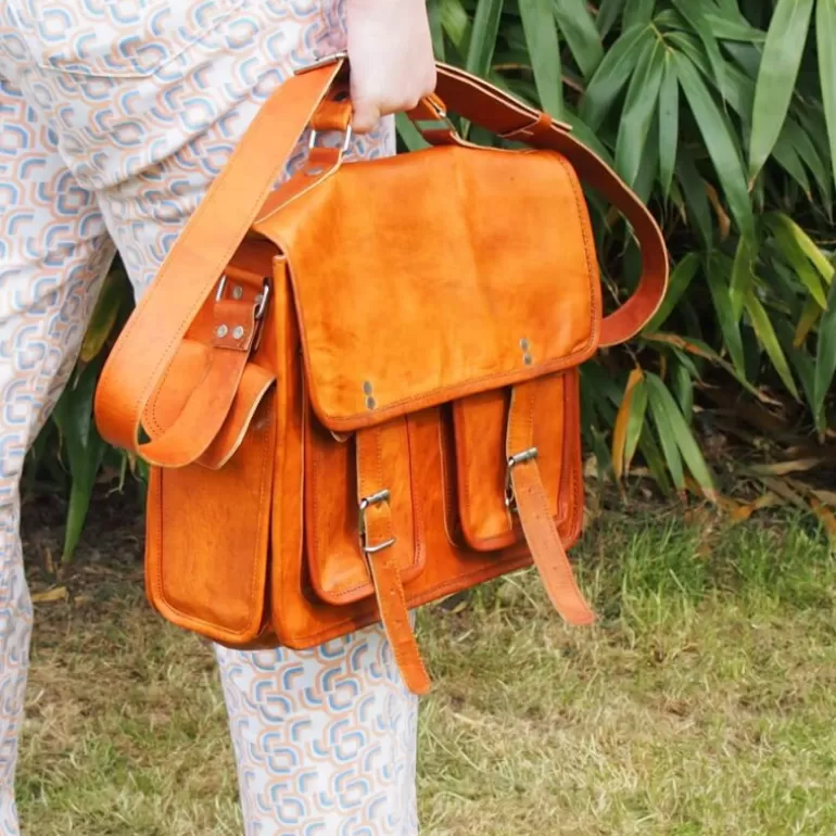 Sacs À Bandoulière En Cuir | Cartables En Cuir*Skin Project Cartable vintage en cuir - Ordinateur 13''