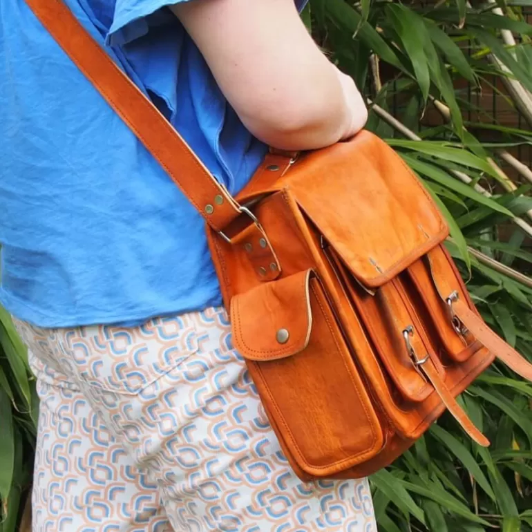 Sacs À Bandoulière En Cuir | Cartables En Cuir*Skin Project Cartable vintage en cuir - Ordinateur 13''