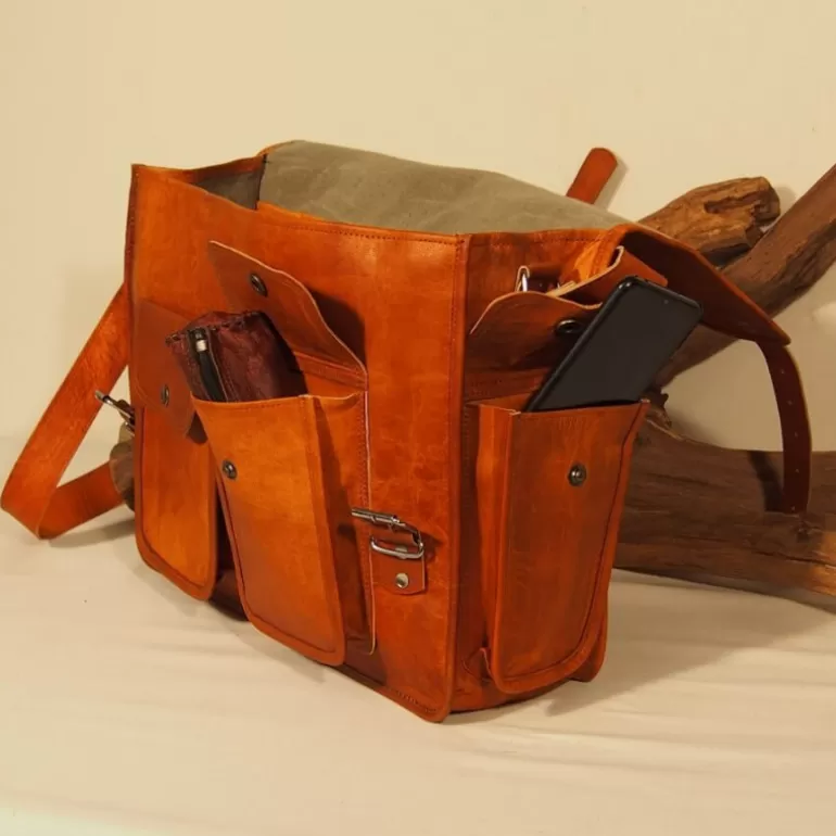 Sacs À Bandoulière En Cuir | Cartables En Cuir*Skin Project Cartable vintage en cuir - Ordinateur 15''