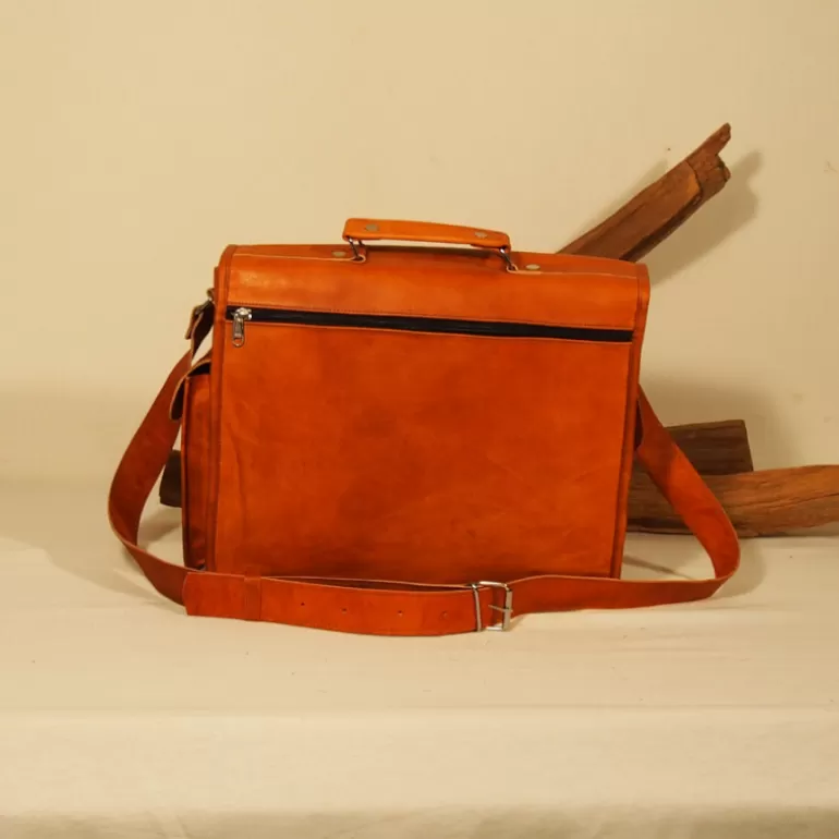 Sacs À Bandoulière En Cuir | Cartables En Cuir*Skin Project Cartable vintage en cuir - Ordinateur 13''
