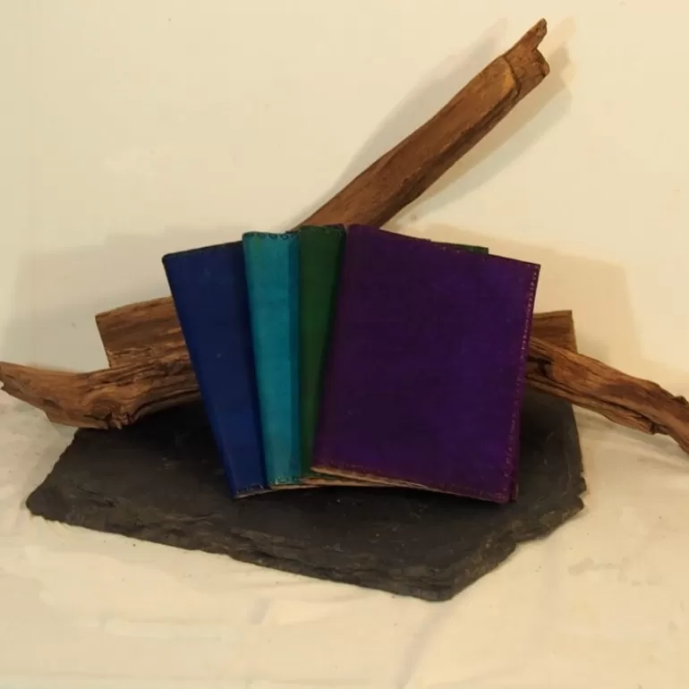 Couvre Livres En Cuir*Skin Project Couvre-livre en cuir coloré - Protège cahier