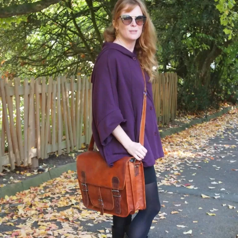Sacs À Bandoulière En Cuir | Cartables En Cuir*Skin Project Grande sacoche / Cartable en cuir vintage - 2 boucles rond - XXL