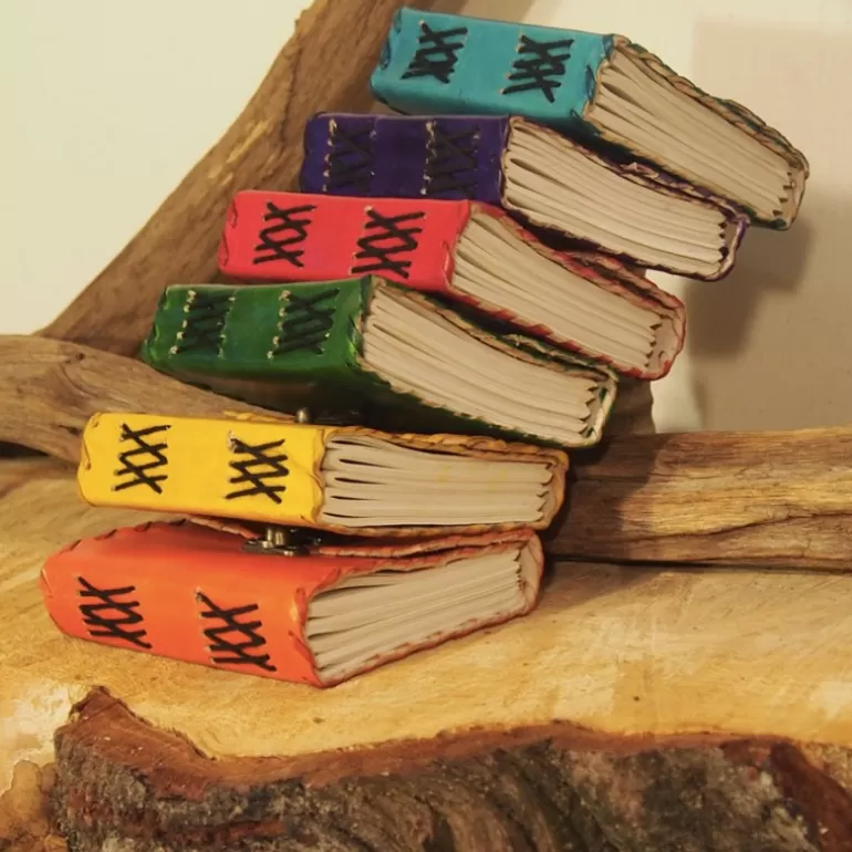 Carnets En Cuir*Skin Project Grimoire en cuir coloré – Crochet