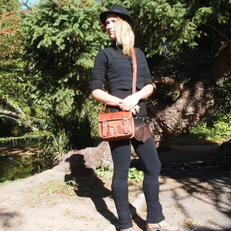 Sacs À Bandoulière En Cuir | Sacs À Main En Cuir*Skin Project Petite sacoche en cuir vintage – 2 boucles – S