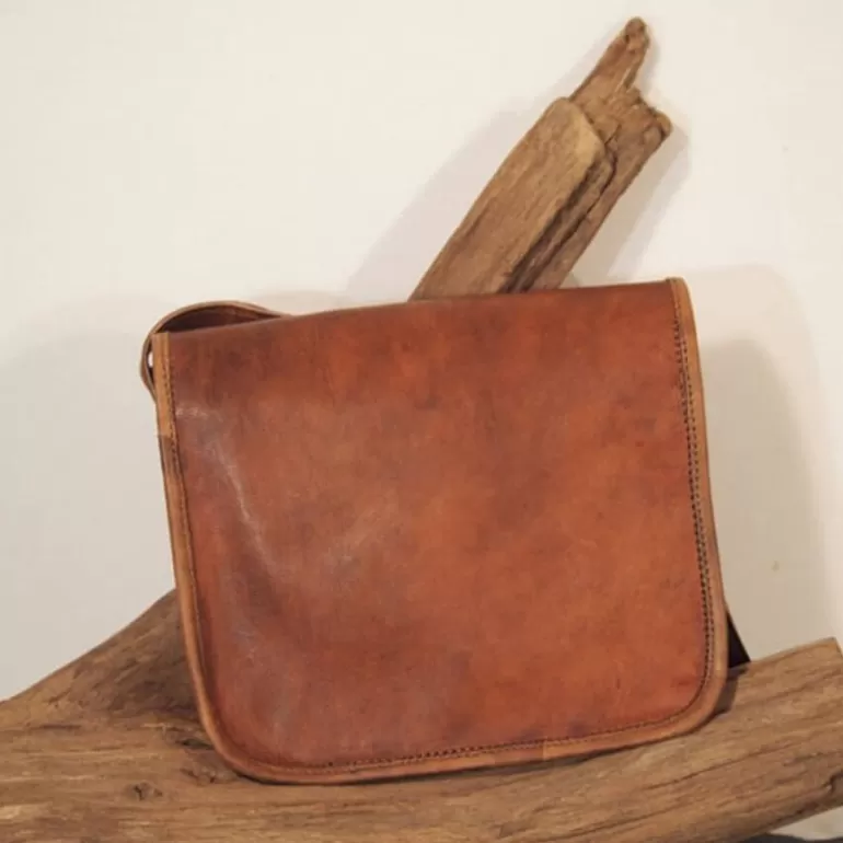 Sacs À Bandoulière En Cuir | Sacs À Main En Cuir*Skin Project Petite sacoche en cuir vintage – 2 boucles – S
