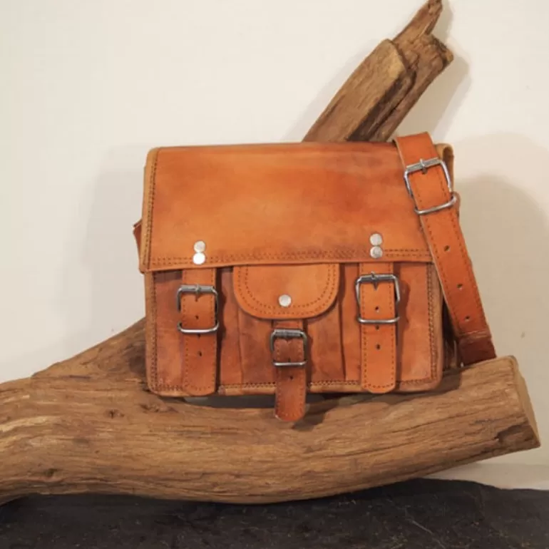 Sacs À Bandoulière En Cuir | Sacoches En Cuir*Skin Project Petite sacoche en cuir vintage – 2 boucles – S