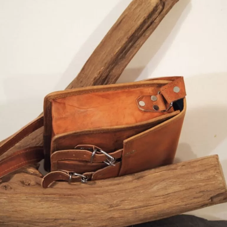 Sacs À Bandoulière En Cuir | Sacoches En Cuir*Skin Project Petite sacoche en cuir vintage – 2 boucles – S