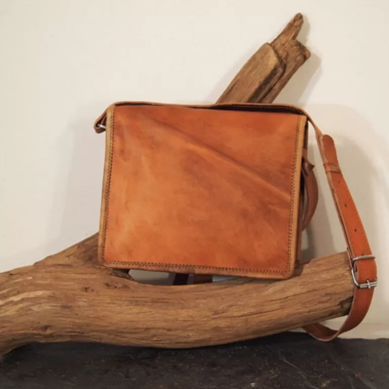 Sacs À Bandoulière En Cuir | Sacoches En Cuir*Skin Project Petite sacoche en cuir vintage – 2 boucles – S