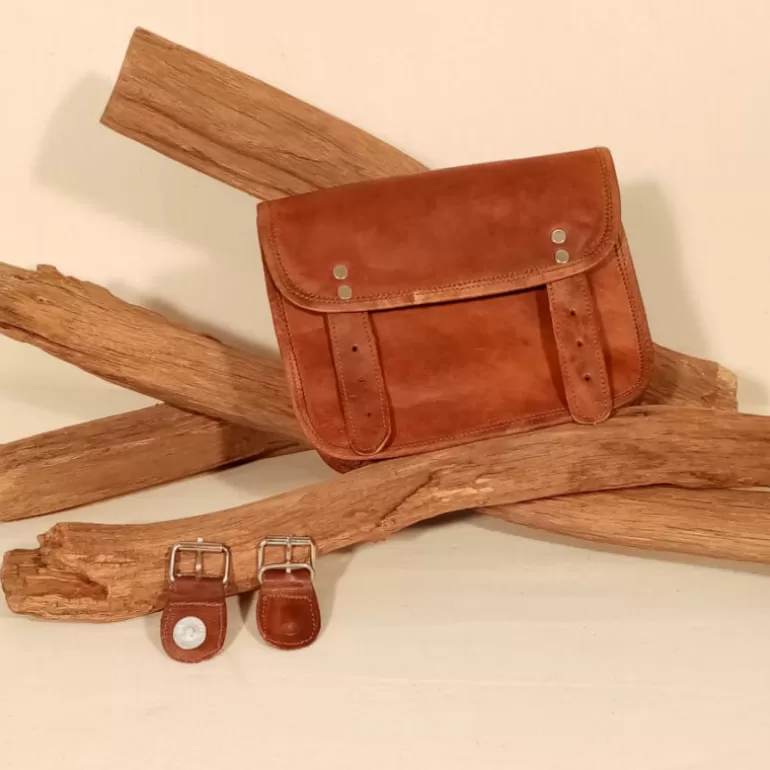Sacs À Bandoulière En Cuir | Sacs À Main En Cuir*Skin Project Petite sacoche en cuir vintage – 2 boucles aimantées – S