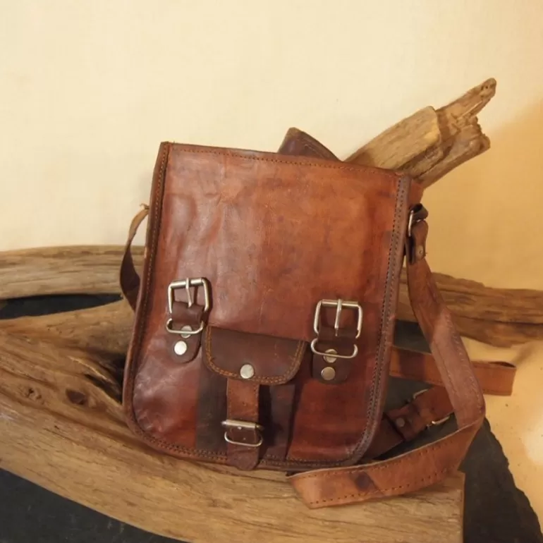 Sacs À Bandoulière En Cuir | Sacs À Main En Cuir*Skin Project Petite sacoche en cuir vintage - Portrait - S