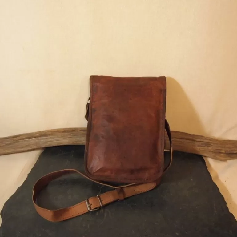 Sacs À Bandoulière En Cuir | Sacs À Main En Cuir*Skin Project Petite sacoche en cuir vintage - Portrait - S