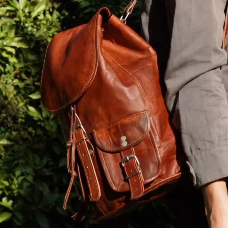 Sacs De Voyage En Cuir | Sacs À Dos En Cuir*Skin Project Sac à dos en cuir vintage - Baroudeur - M