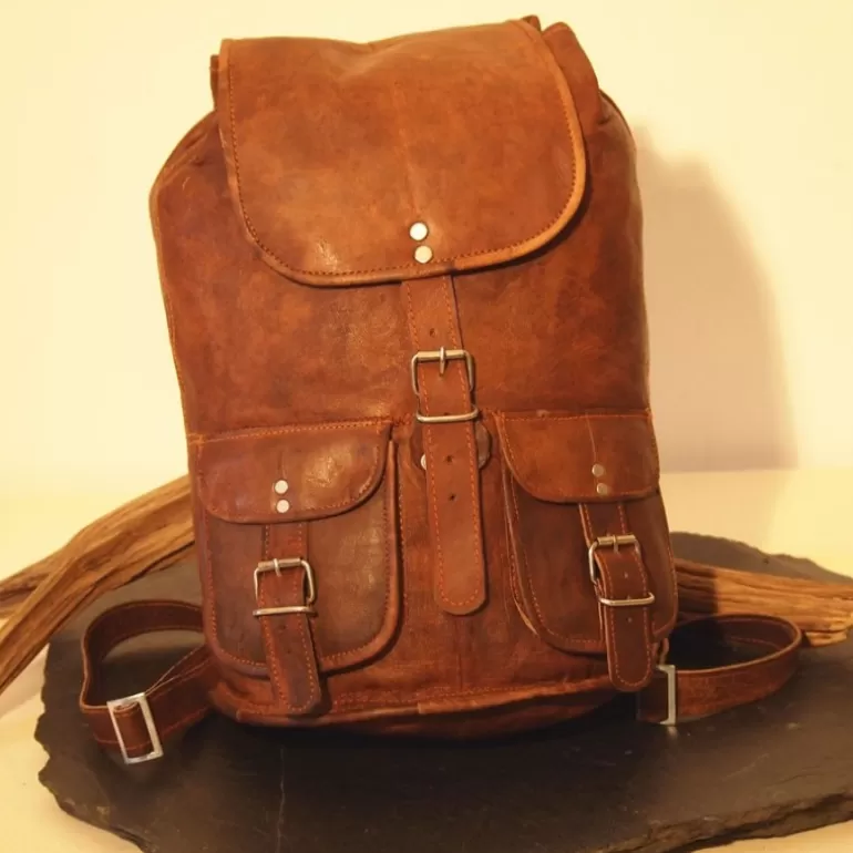 Sacs De Voyage En Cuir | Sacs À Dos En Cuir*Skin Project Sac à dos en cuir vintage - Baroudeur - M