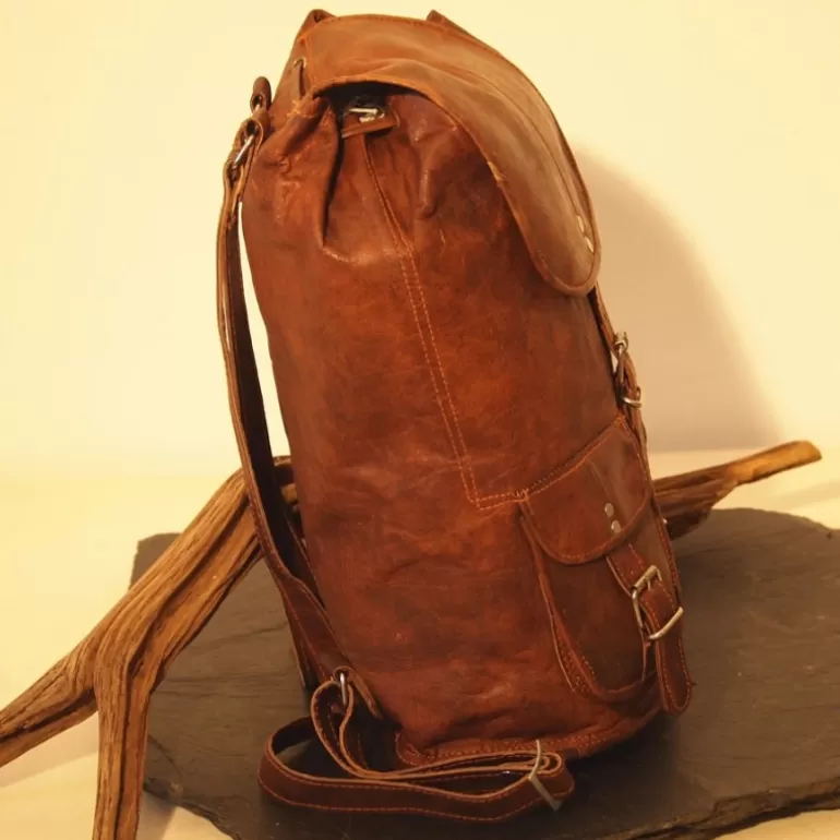 Sacs De Voyage En Cuir | Sacs À Dos En Cuir*Skin Project Sac à dos en cuir vintage - Baroudeur - M