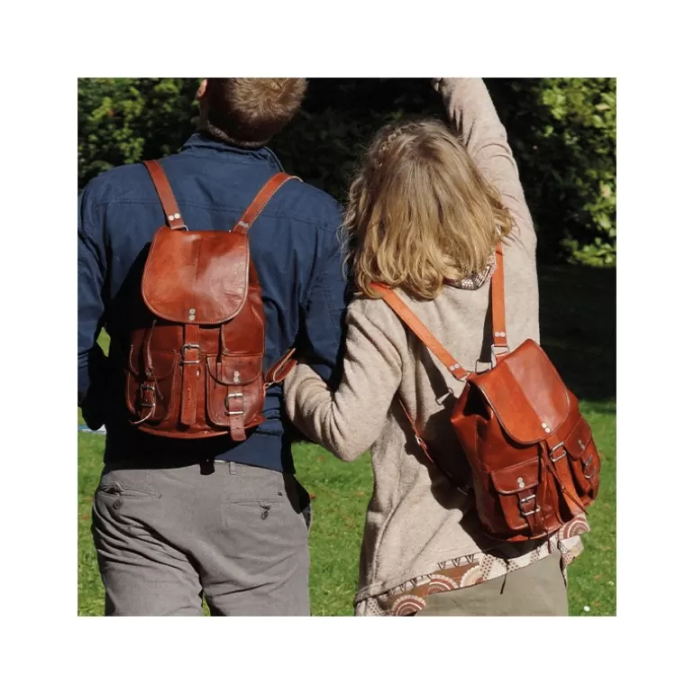 Sacs De Voyage En Cuir | Sacs À Dos En Cuir*Skin Project Sac à dos en cuir vintage - Baroudeur - S