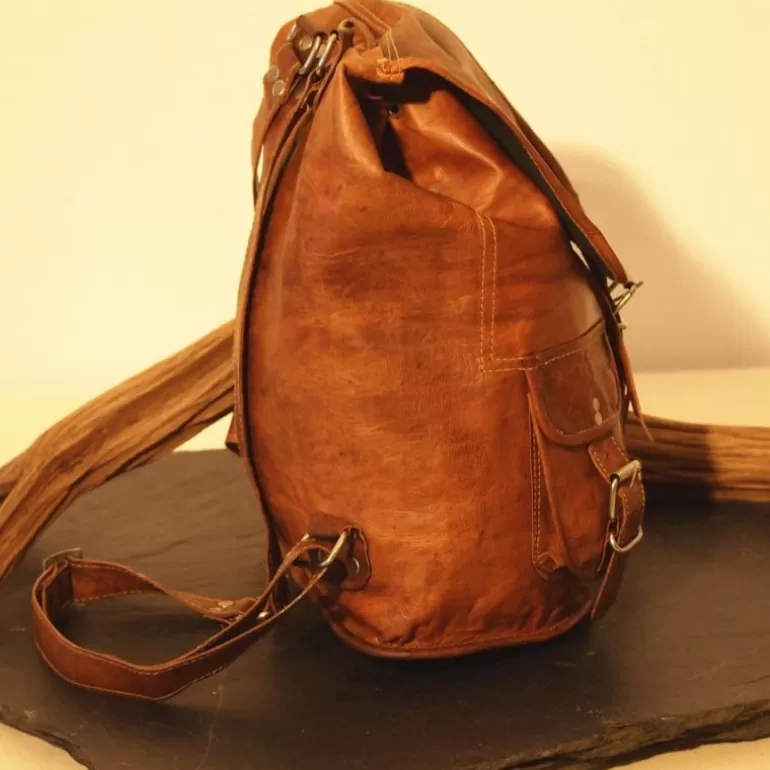 Sacs De Voyage En Cuir | Sacs À Dos En Cuir*Skin Project Sac à dos en cuir vintage - Baroudeur - S