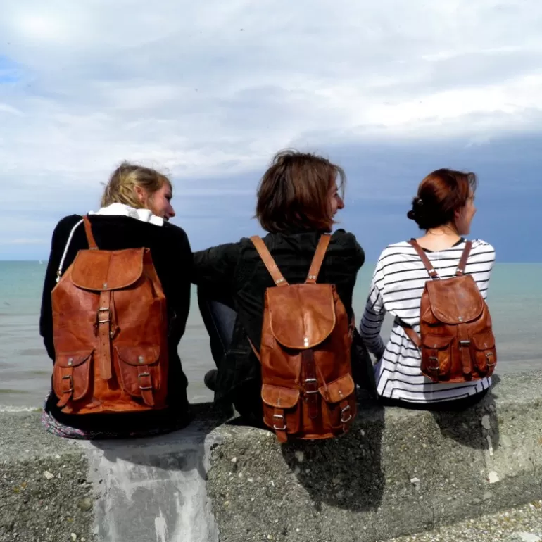 Sacs De Voyage En Cuir | Sacs À Dos En Cuir*Skin Project Sac à dos en cuir vintage - Baroudeur - S