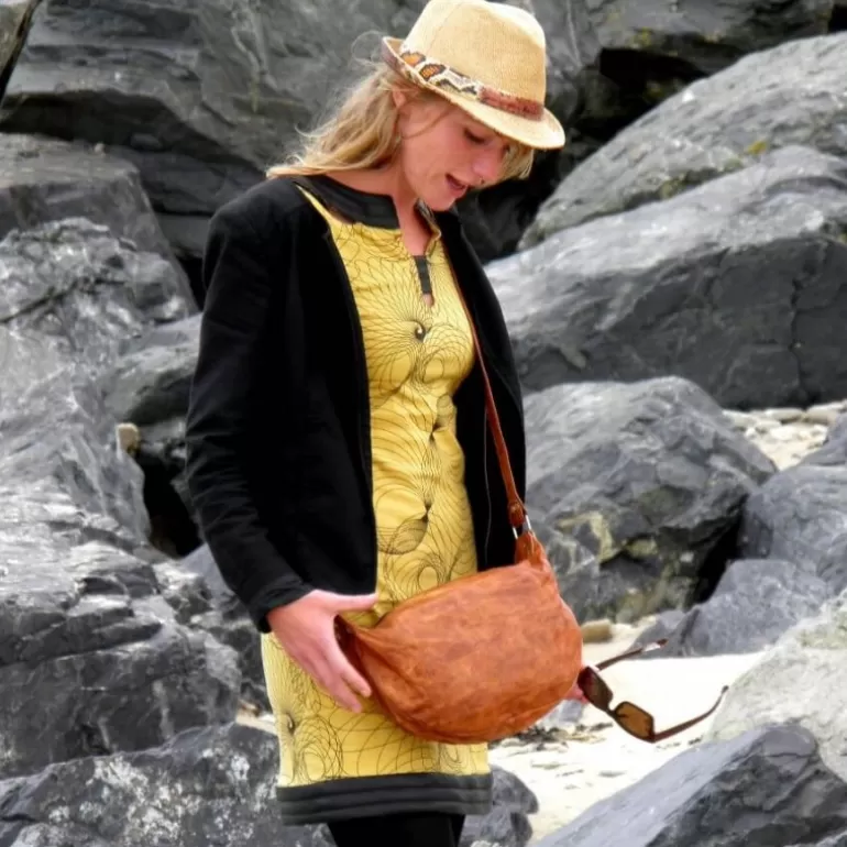 Sacs À Bandoulière En Cuir | Sacs À Main En Cuir*Skin Project Sac à main en cuir vintage à bandoulière - Half Moon - M