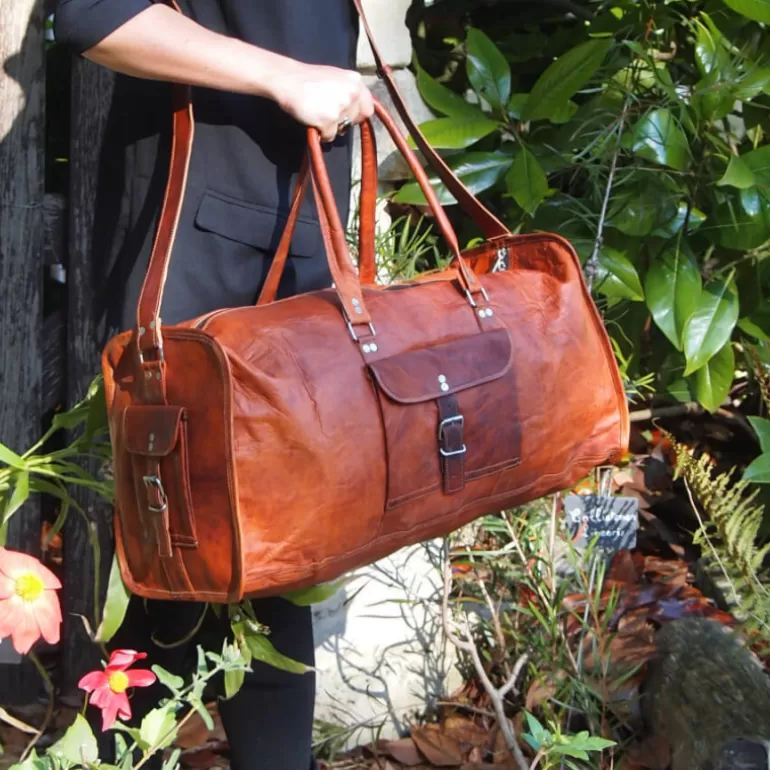Sacs De Voyage En Cuir | Sacs De Voyage En Cuir*Skin Project Sac de voyage en cuir vintage - Carré - XXXL