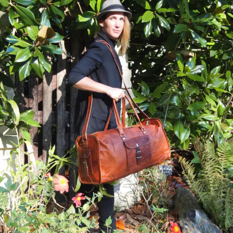 Sacs De Voyage En Cuir | Sacs De Voyage En Cuir*Skin Project Sac de voyage en cuir vintage - Carré - XXXL