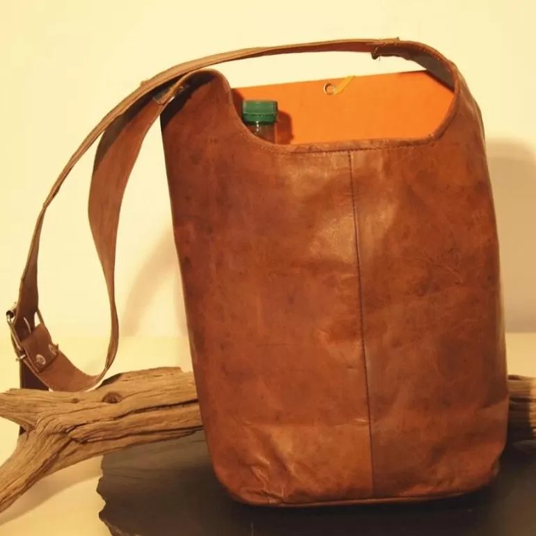 Sacs Cabas En Cuir | Sacs À Main En Cuir*Skin Project Sac "Fourre-Tout" en cuir vintage femme - L