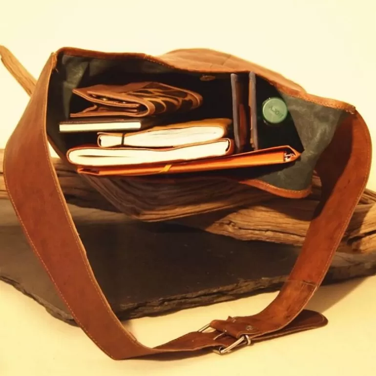 Sacs Cabas En Cuir | Sacs À Main En Cuir*Skin Project Sac "Fourre-Tout" en cuir vintage femme - L