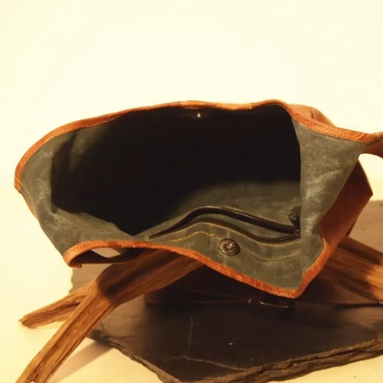 Sacs Cabas En Cuir | Sacs À Main En Cuir*Skin Project Sac "Fourre-Tout" en cuir vintage femme - L